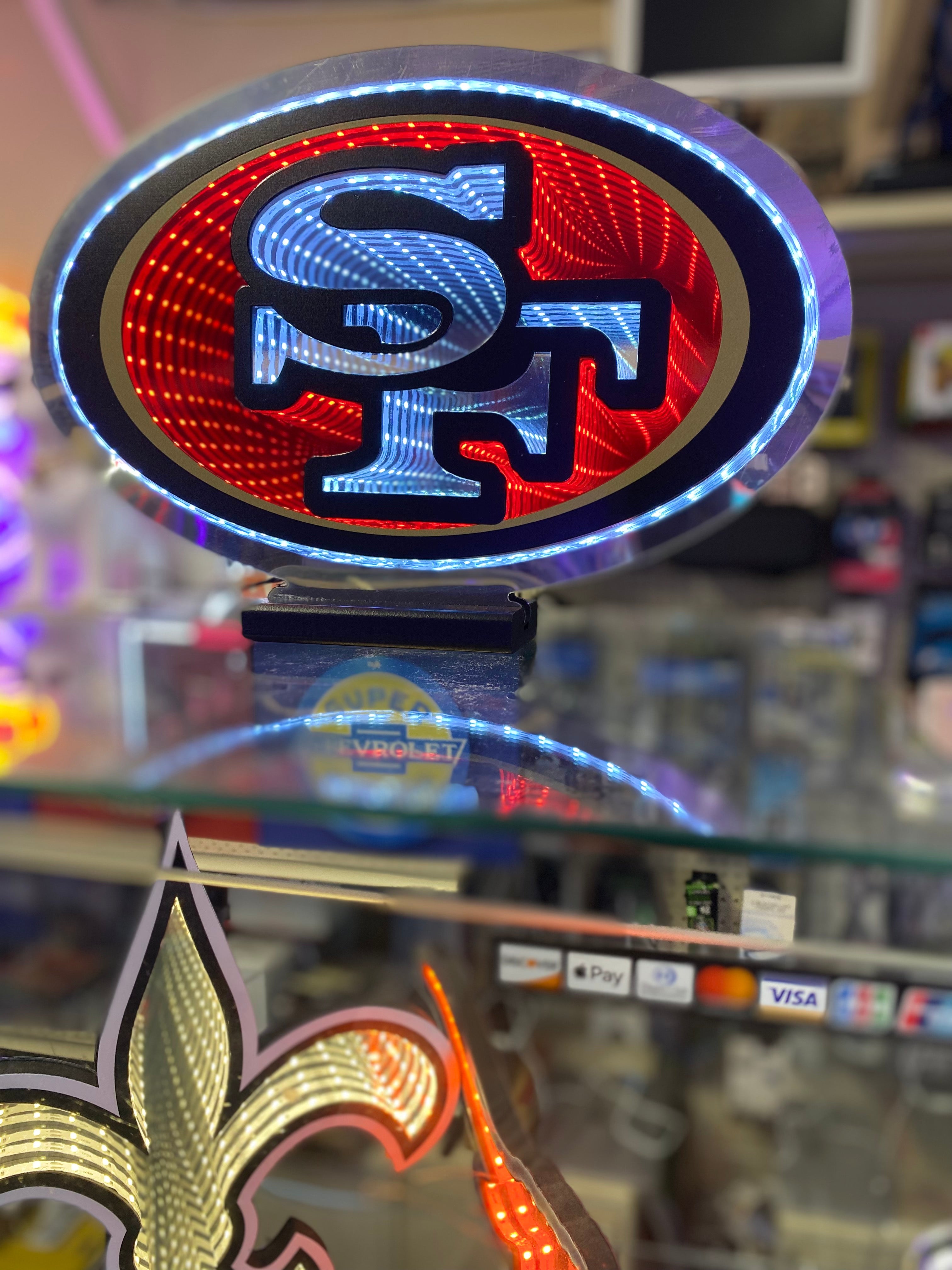 SAN FRANCISCO 49ERS LED INFINITY LOGO LIGHT