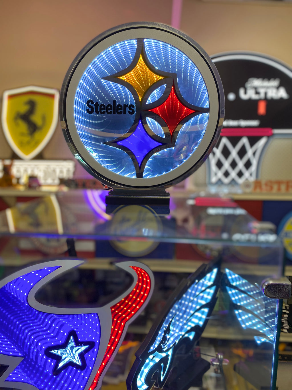 PITTSBURGH STEELERS LED INFINITY LOGO LIGHT