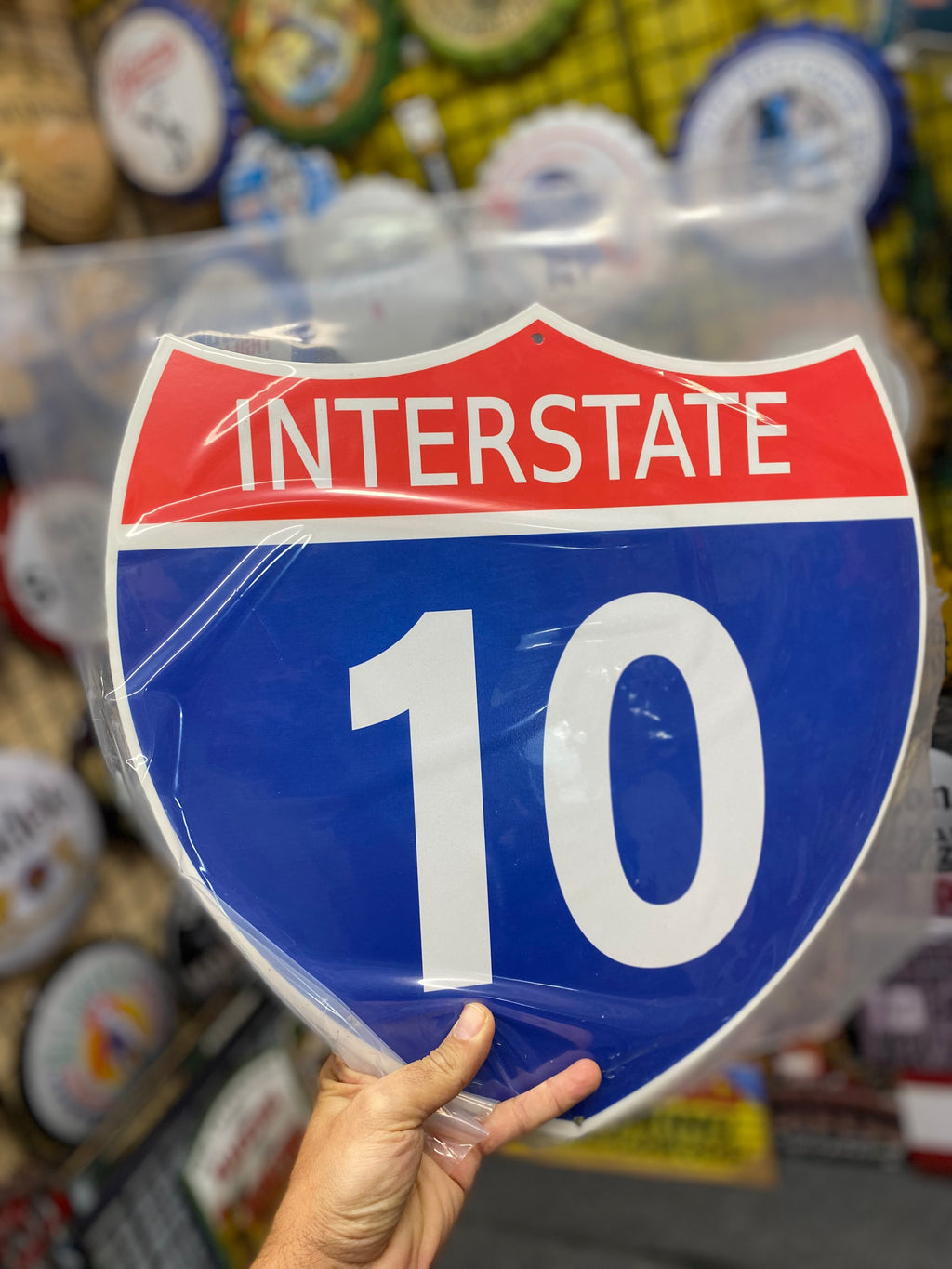 Interstate 10 Heavy Gage Metal Sign