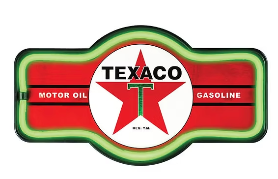 Texaco Rope LED Sign