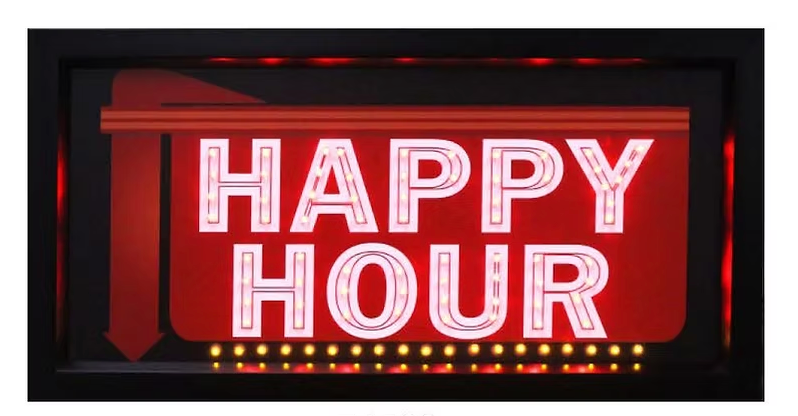 Happy Hour LED sign