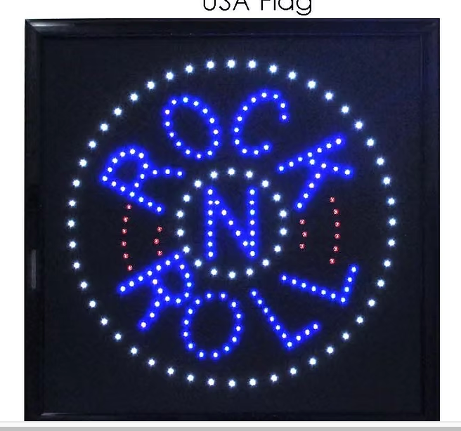 Rock N Roll LED sign