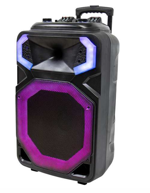 12" Karaoke Bluetooth speaker heavy duty with X-bass volume