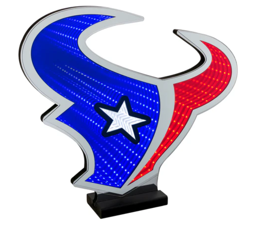 HOUSTON TEXANS LED INFINITY LOGO LIGHT