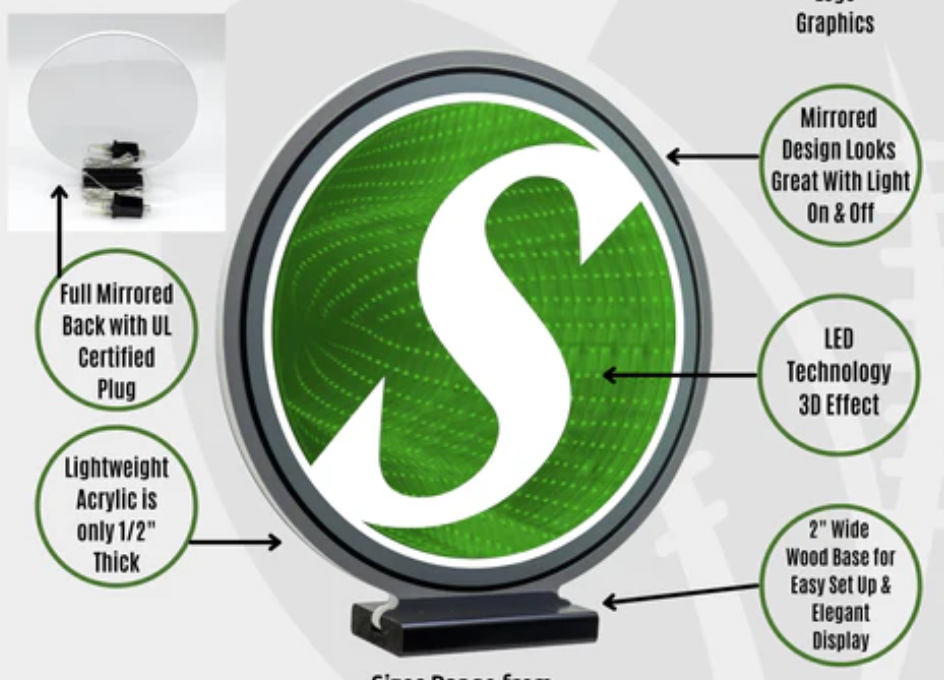 DALLAS COWBOYS LED INFINITY LOGO LIGHT