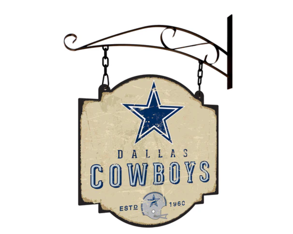DALLAS COWBOYS METAL TAVERN Double Sided sign