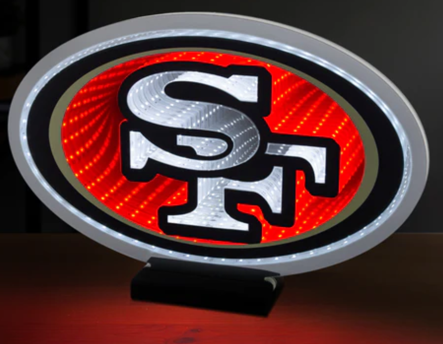 SAN FRANCISCO 49ERS LED INFINITY LOGO LIGHT
