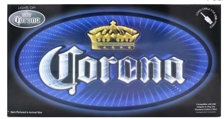 Corona Extra Infinity Mirror LED Light Bar Sign
