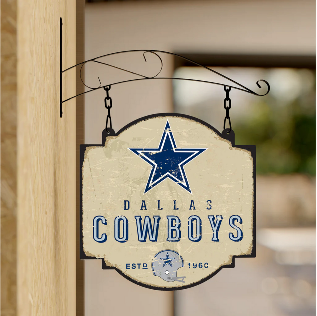 DALLAS COWBOYS METAL TAVERN Double Sided sign