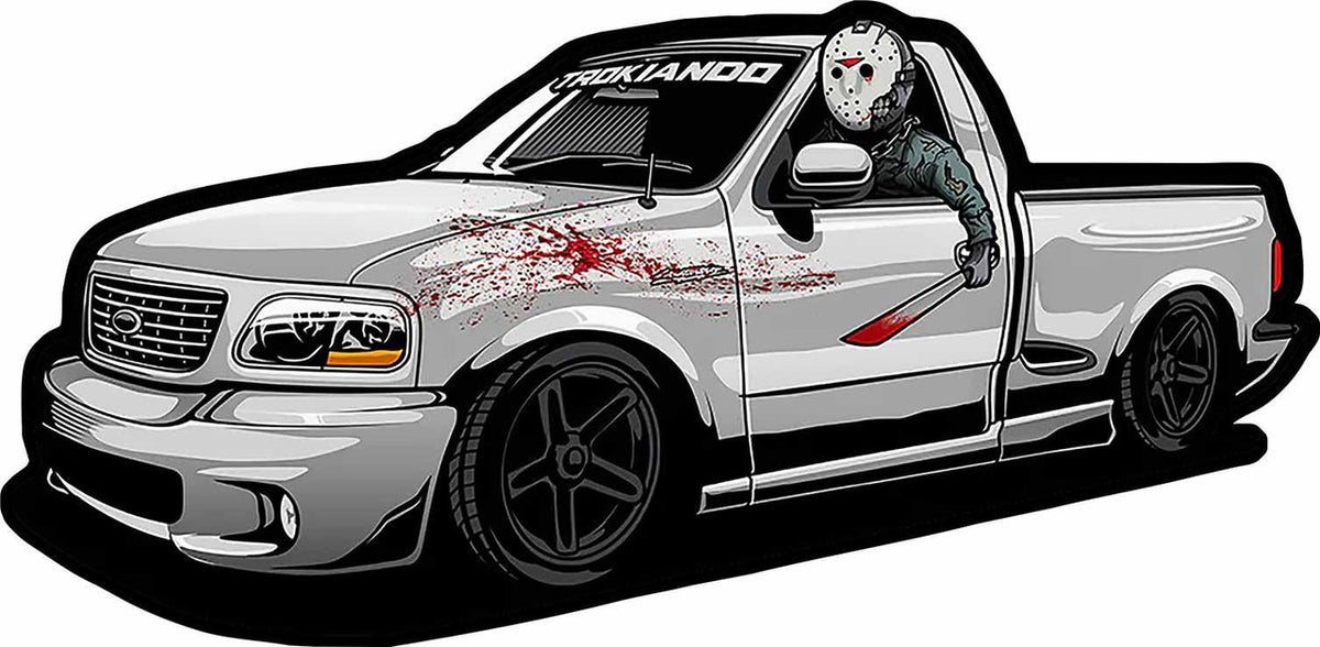 90s Lighting Halloween theme pick up truck