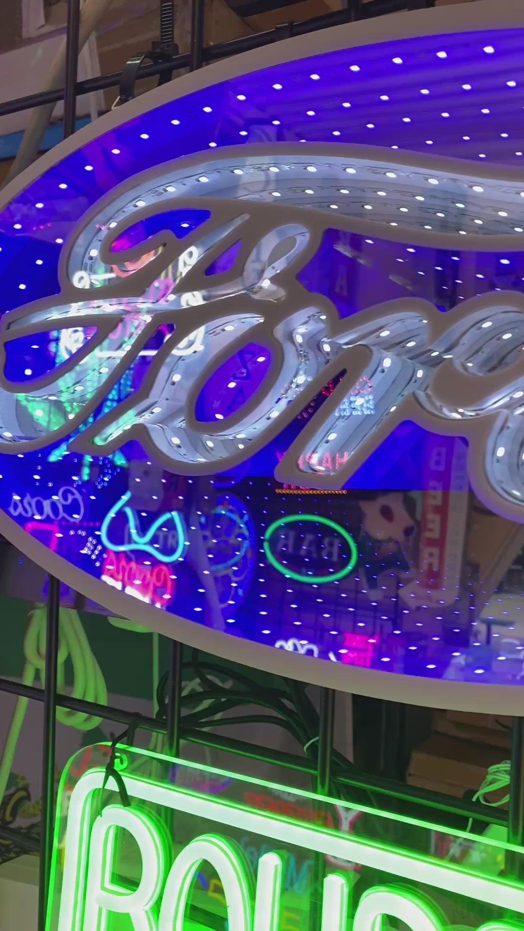Ford Logo Infinity Mirror Light Automotive LED Sign